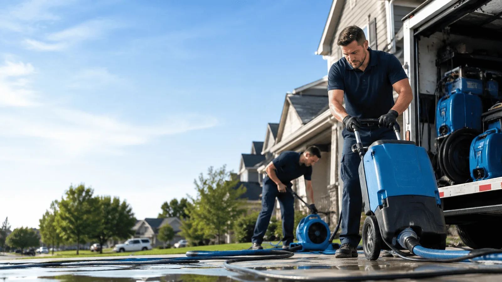 Dehumidification being performed in Stockertown, PA